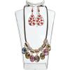 MyGift 8-Inch Clear Acrylic Necklace & Earring Jewelry 3D Bust Display Stand, Set of 2(8 Inch)