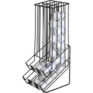 MyGift 60 Capacity Golf Ball Basket Holder – Matte Black Metal Wire Golf Ball Dispenser and Countertop Display Rack(60 Capacity)