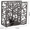MyGift Brown Metal Napkin Holder Cutout Tree and Bird Design for Table Top, Counter Top, Kitchen, Buffet, Restaurant, Dinner Party, Holiday Gifts