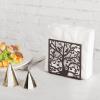 MyGift Brown Metal Napkin Holder Cutout Tree and Bird Design for Table Top, Counter Top, Kitchen, Buffet, Restaurant, Dinner Party, Holiday Gifts