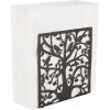 MyGift Brown Metal Napkin Holder Cutout Tree and Bird Design for Table Top, Counter Top, Kitchen, Buffet, Restaurant, Dinner Party, Holiday Gifts
