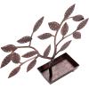 MyGift Silver Metal Jewelry Tree with Bird Nest – Holds up to 48 pair Earrings(Bronze Metal)