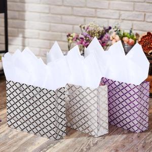 MyGift Birthday Gift Bags for Women, Kids, Men with Assorted Color Glitter Checkerboard Design, 15 x 12, Set of 3(Diamond)