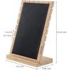 MyGift Set of 4 Bamboo and White Panel Jewelry Display Boards, Tabletop Necklace and Pendant Holder Stands for Retail or Home Organization(Black)