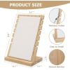 MyGift Set of 4 Bamboo and White Panel Jewelry Display Boards, Tabletop Necklace and Pendant Holder Stands for Retail or Home Organization(White  Set of 4)
