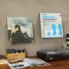MyGift 2-Pack Vinyl Wall Mount Holder – Floating Record Shelf for Vinyl Display, Black Metal Record Wall Display Shelves(Brass- 2 Pcs)