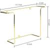 MyGift 2-Pack Vinyl Wall Mount Holder – Floating Record Shelf for Vinyl Display, Black Metal Record Wall Display Shelves(Brass- 4 Pcs)