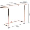 MyGift 2-Pack Vinyl Wall Mount Holder – Floating Record Shelf for Vinyl Display, Black Metal Record Wall Display Shelves(Modern Copper- 2 Pcs)