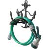 MyGift Brown Heavy Duty Cast Iron Outdoor Garden Hose Hanger Wall Mounted Water Hose Holder Reel with Vintage Scrollwork Design(Ship Anchor)
